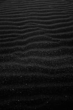 black sand