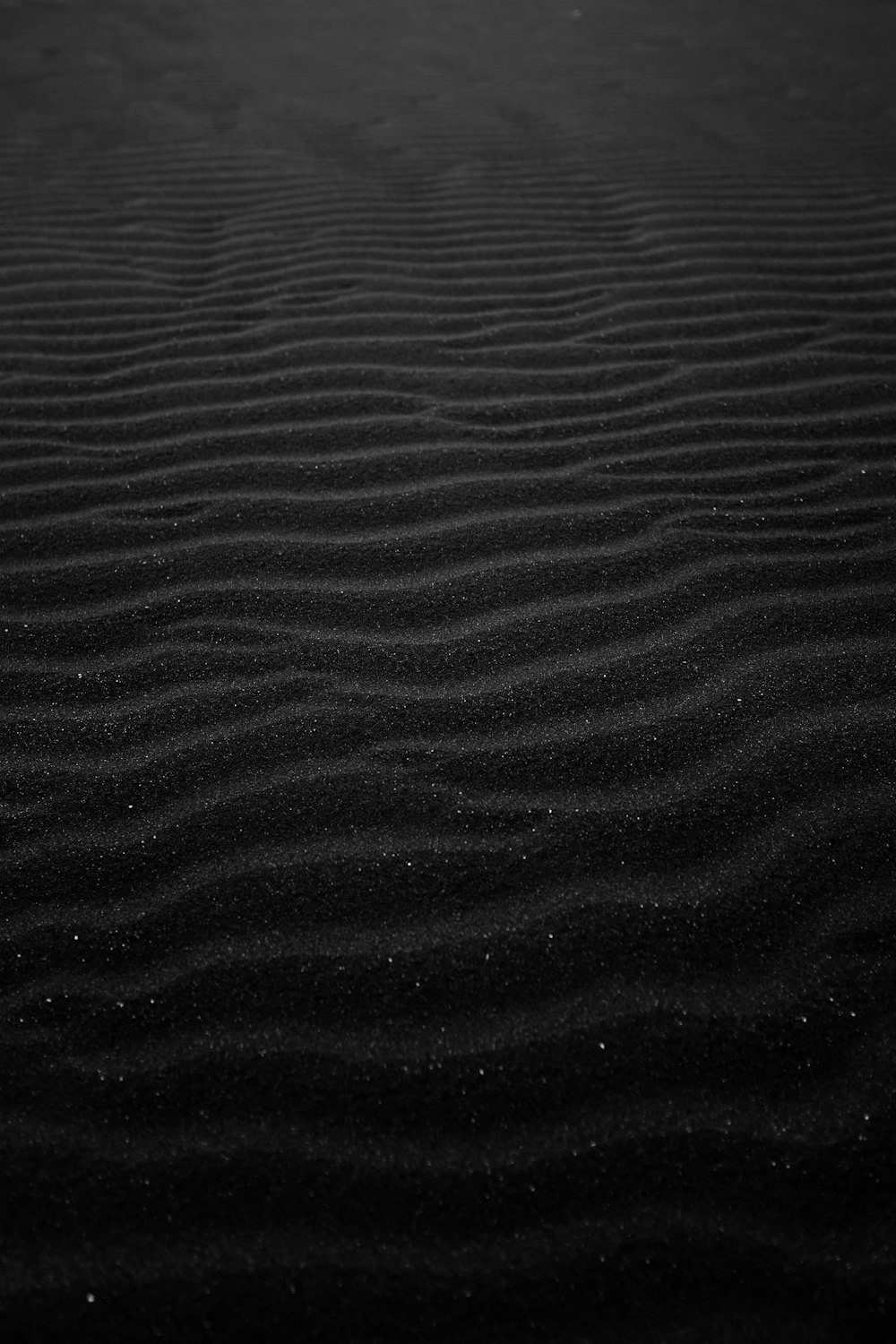 Photographie en niveaux de gris du sable