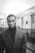 grayscale photo of man in suit