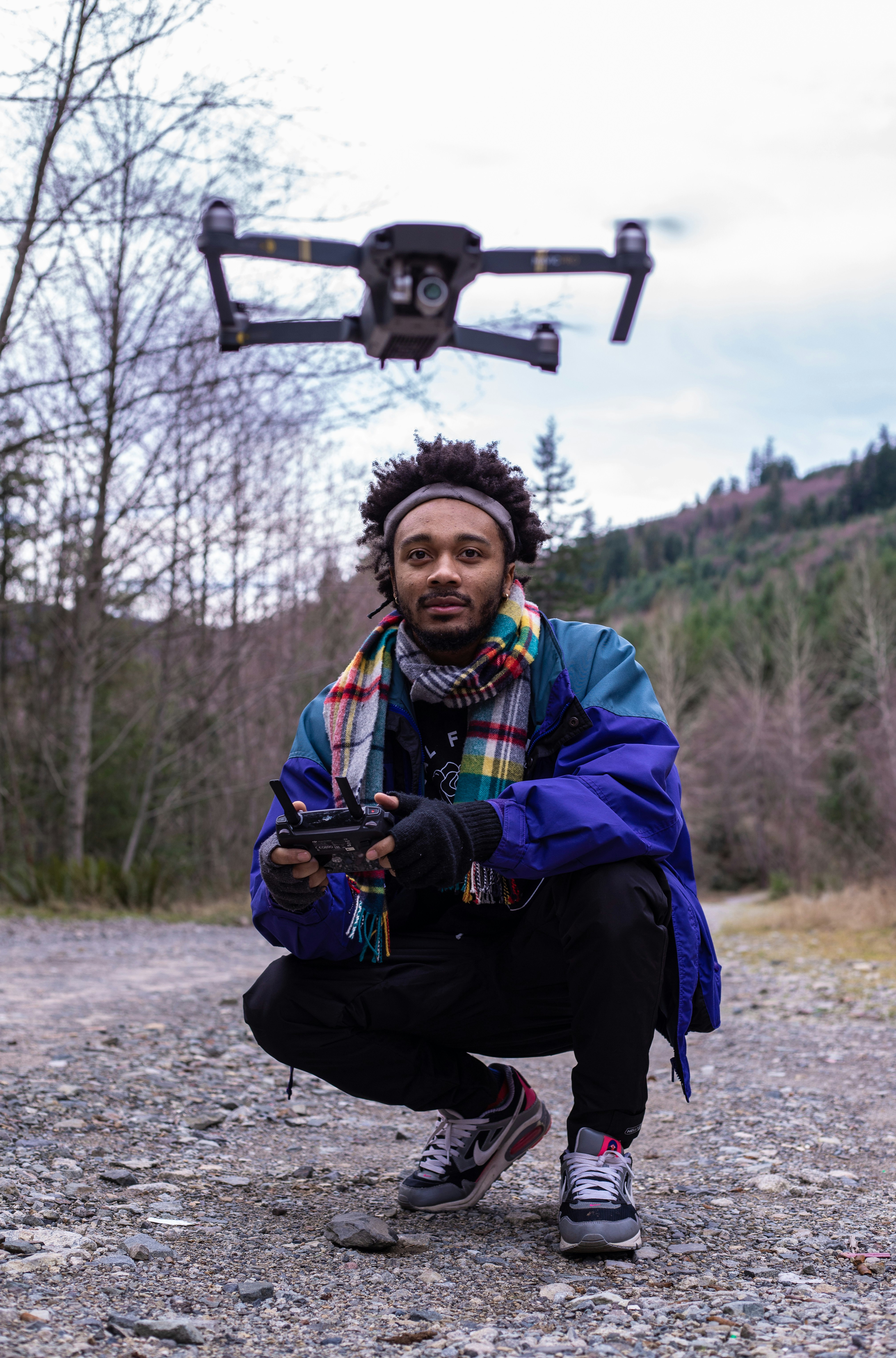 person playing quadcopter