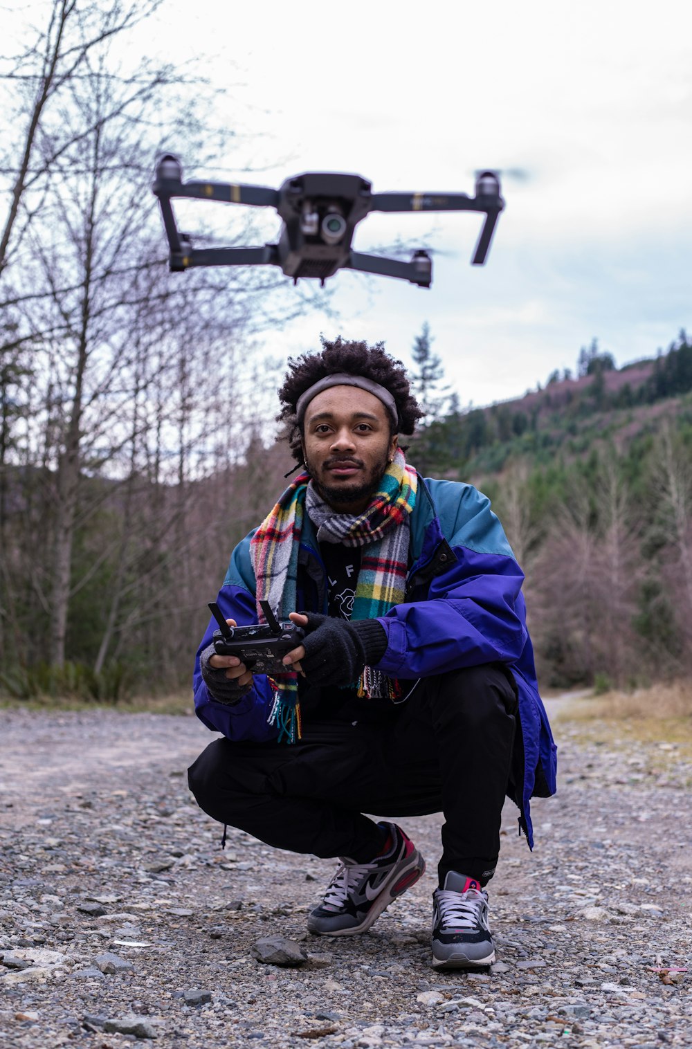 person playing quadcopter