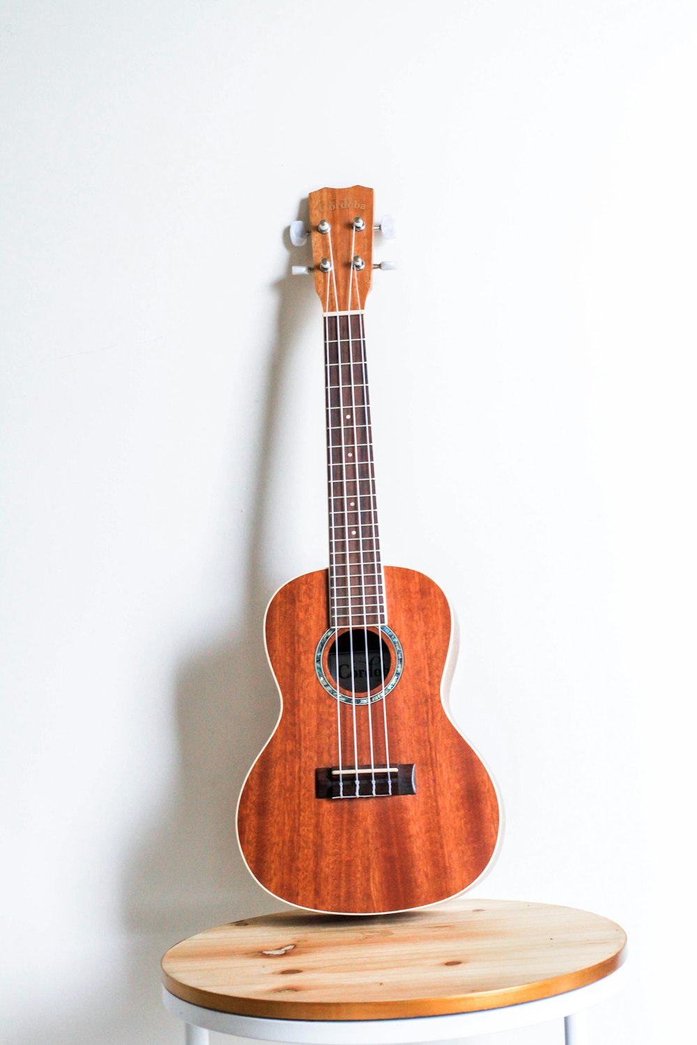 brown ukulele