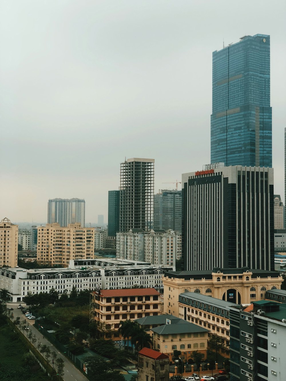 gray high-rise concrete buildings