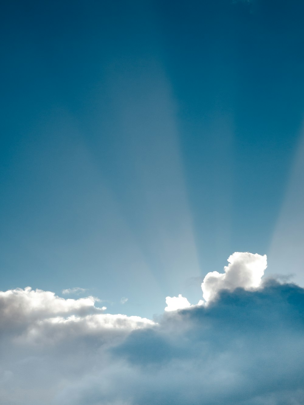구름의 로우 앵글 사진