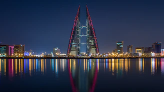 buildings at night