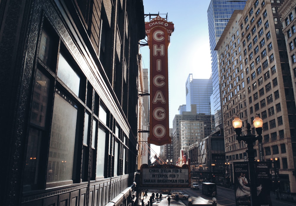Chicago building sign during daytime