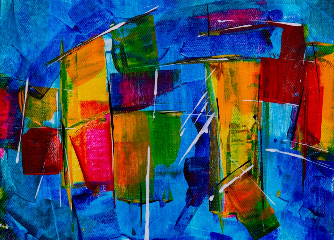 multicolored abstract painting