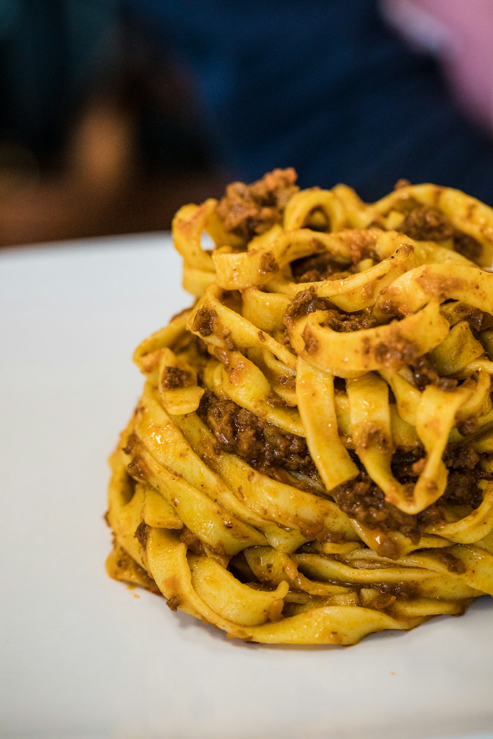 pesto pasta with ground meat