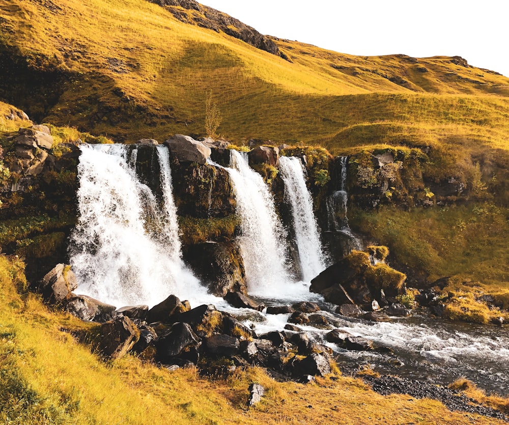 waterfall painting