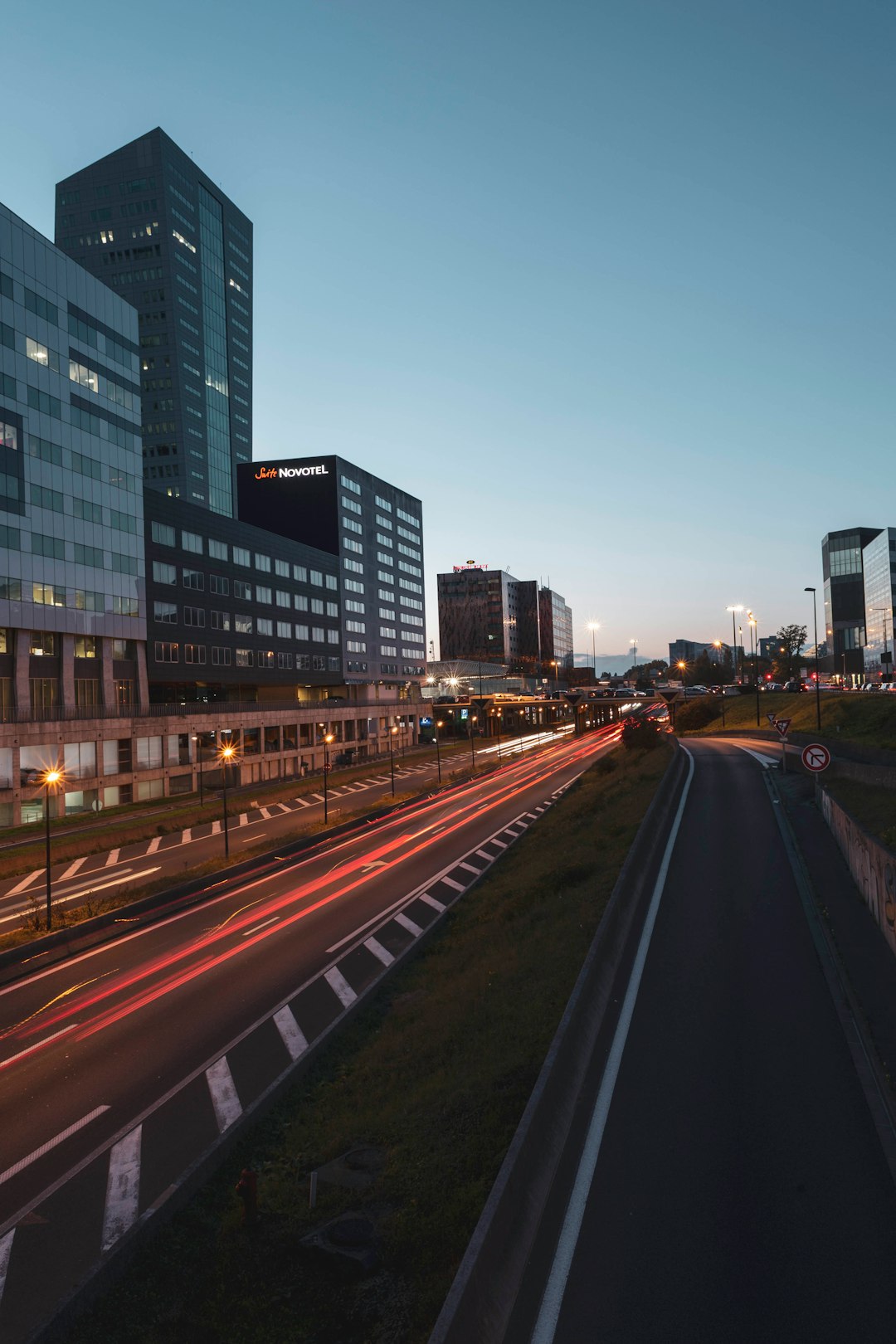 time lapse photography of road