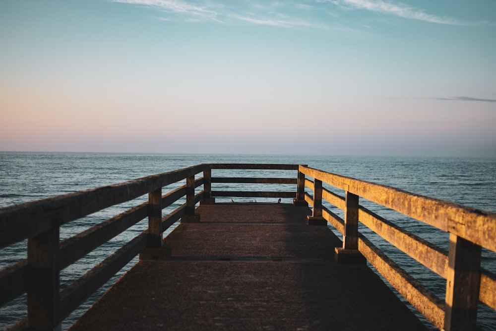 brown wooden dock during daytime