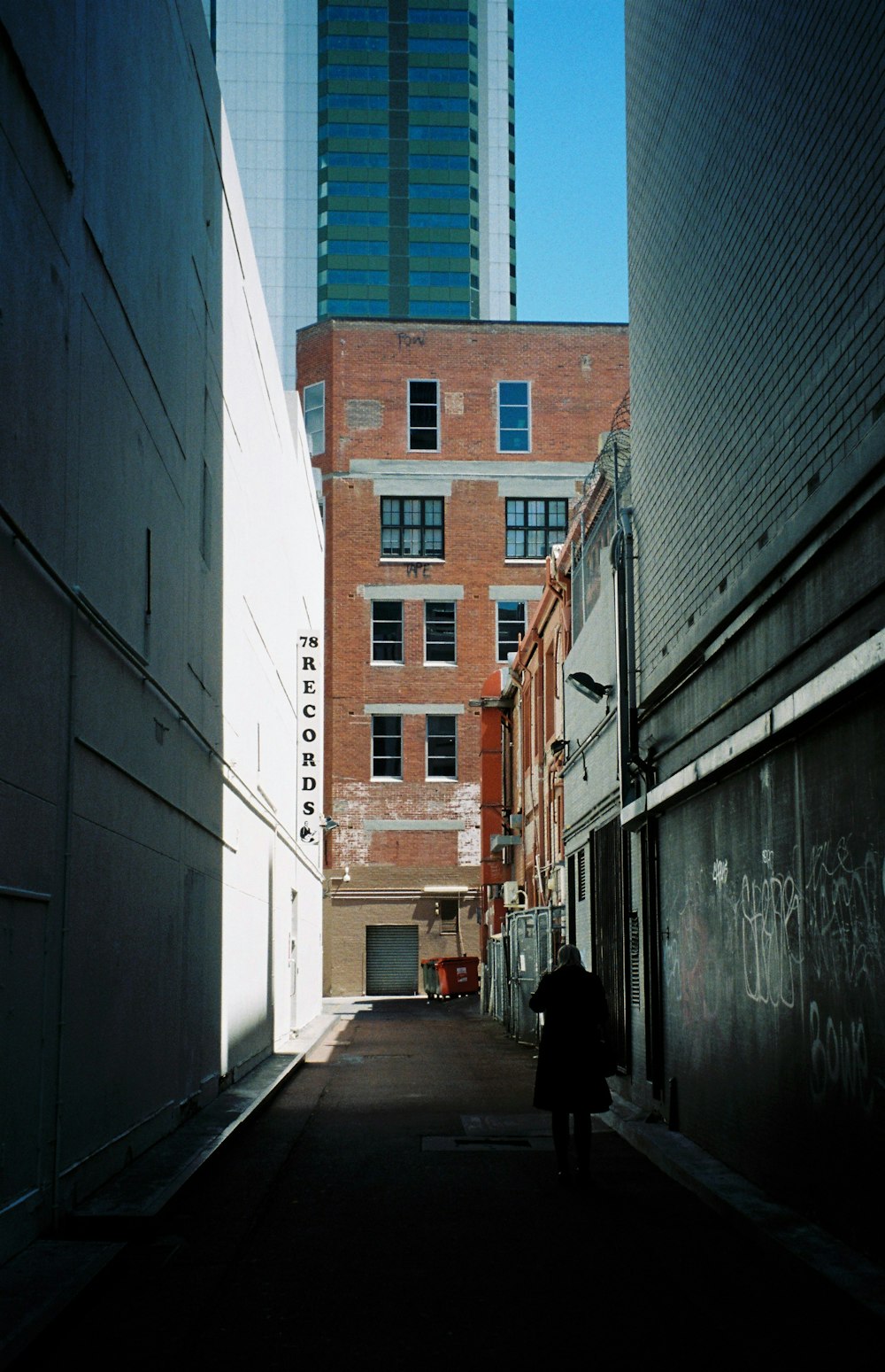 pathways across brown building