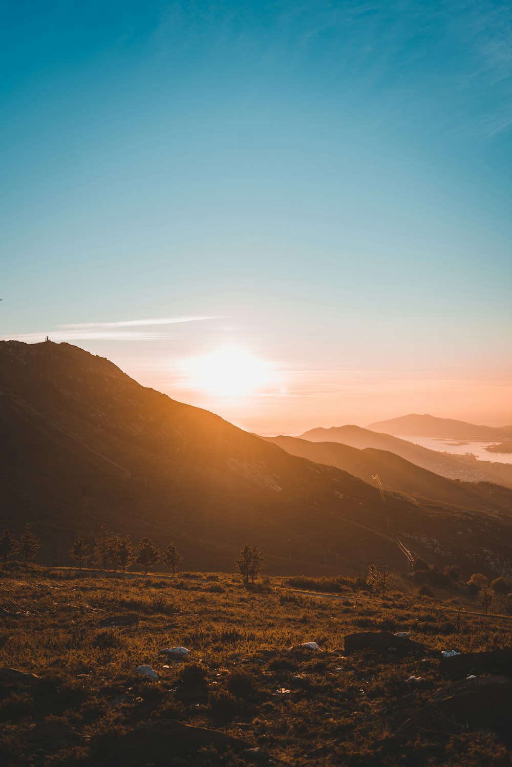 mountain during golden hour