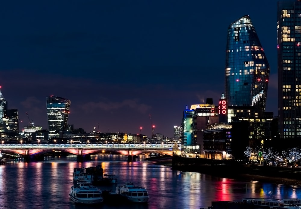 cityscape at night