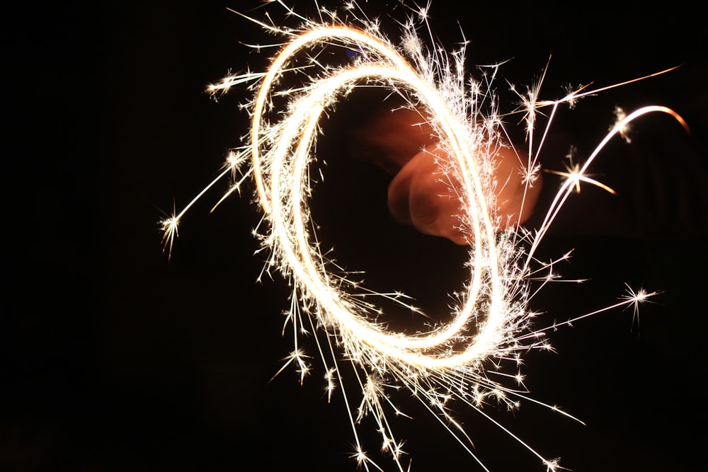 time lapse photo of light