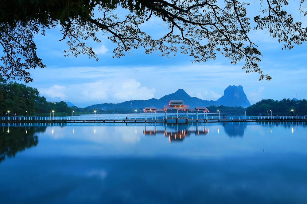 bridge in the middle of body of water