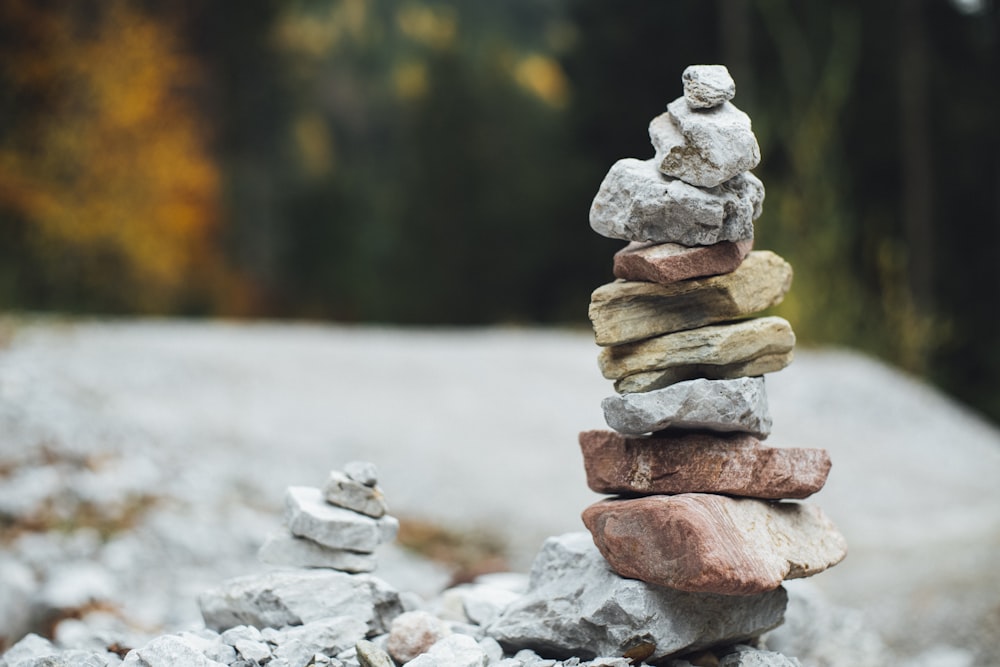 piled stones