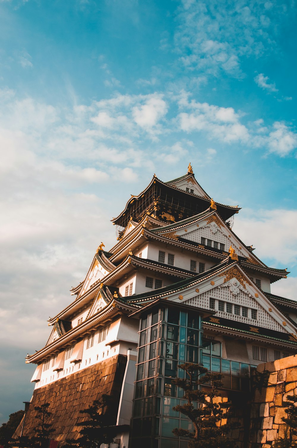 white and brown temple