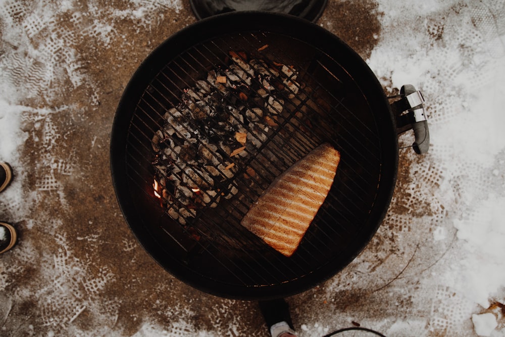 grilled meat on griller