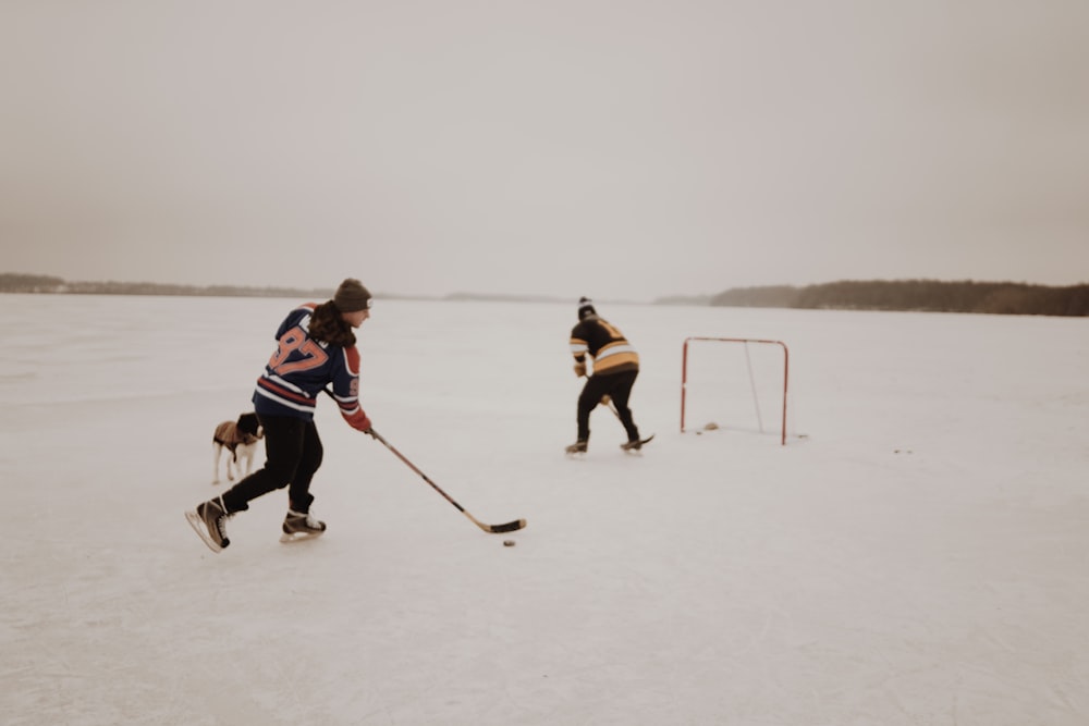 people playing ice hockey