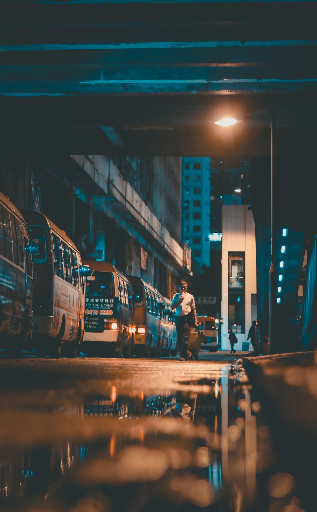 man passing road