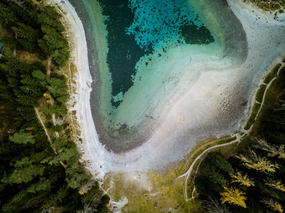 aerial view photography of island