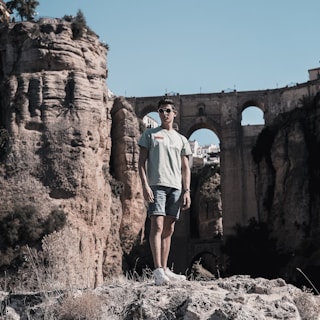 A confident Gen X man standing at a scenic overlook, embracing a new chapter in life.
