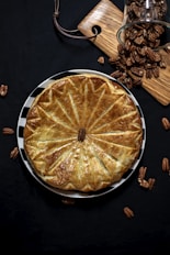 baked pie on plate