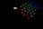 A dark setting with a partially visible gaming keyboard. The keys are illuminated with various colors including red, green, blue, and yellow, adding a vibrant contrast against the black background.