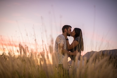 it's a yes,how to photograph couple kissing on grass field