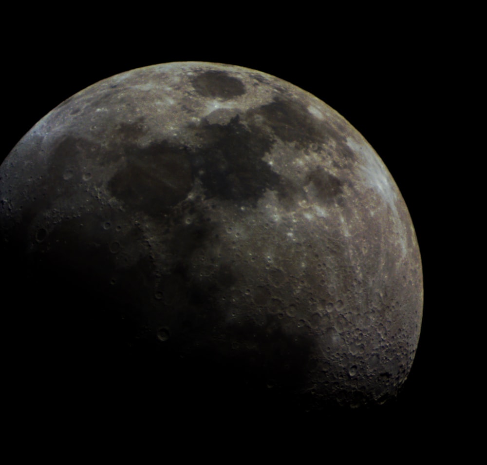 full moon close-up photography