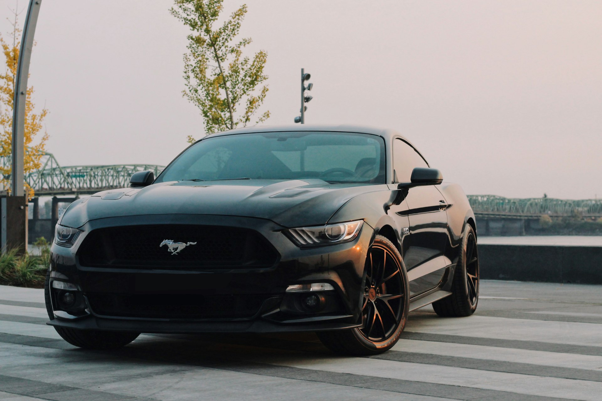 Ford Mustang noire - Reprogrammation moteur haute performance
