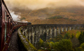 train on railway at daytime