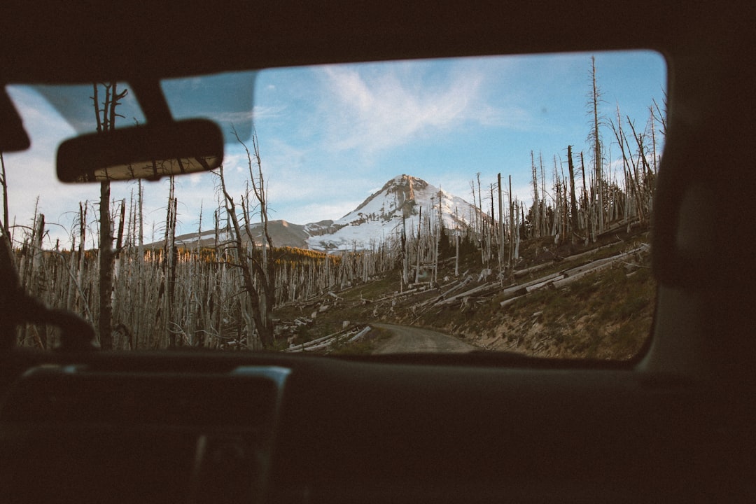 icy mountain scenry