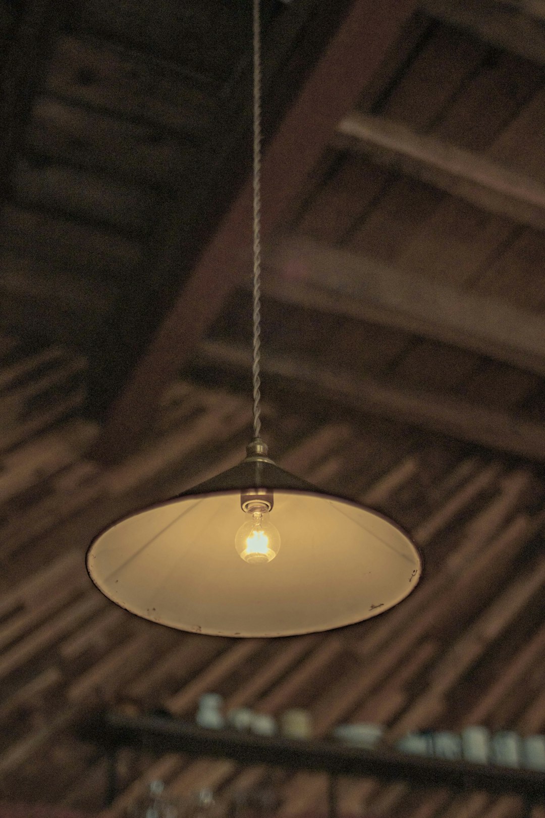 gray and white pendant lamp