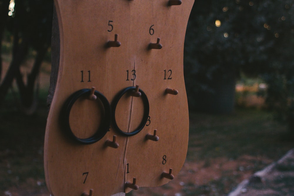 shallow focus photo of brown wooden rack