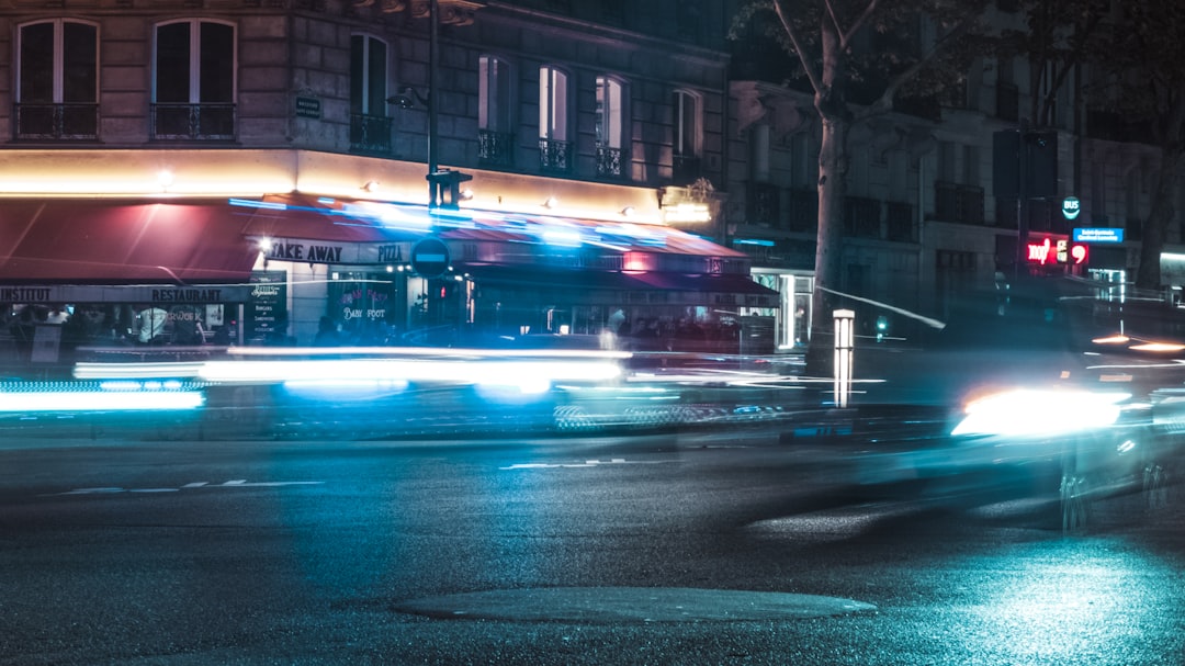 time lapse photo of cars