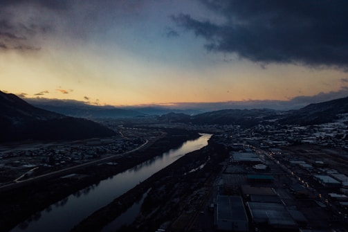 A serene landscape of the Douro Valley at dusk.