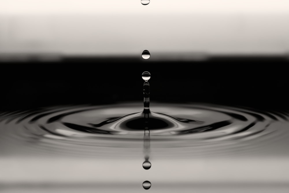 water drop and ripple