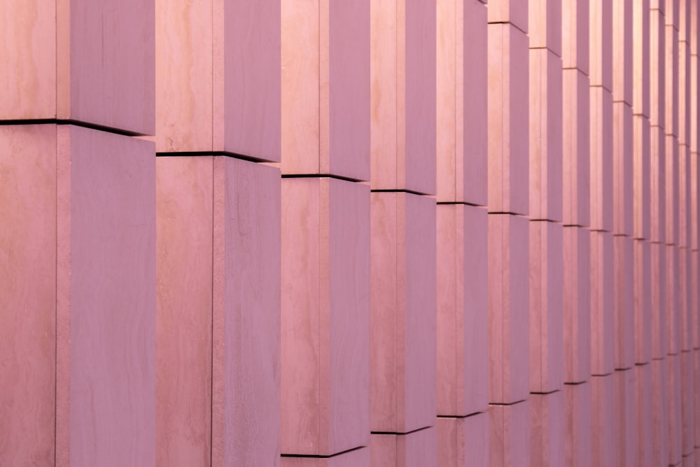 a close up of a wall made of wood