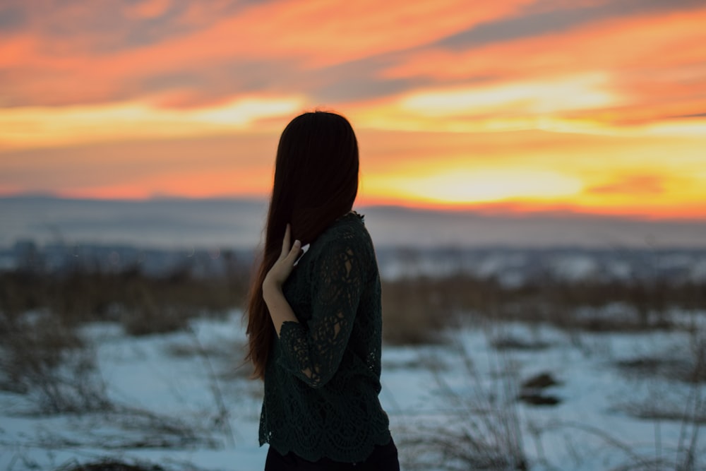 woman standing outdoor