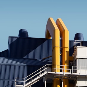 yellow and black factory during daytime