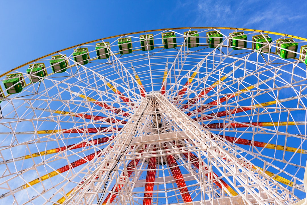 low-angle view of multicolored ferris wheel during daytime