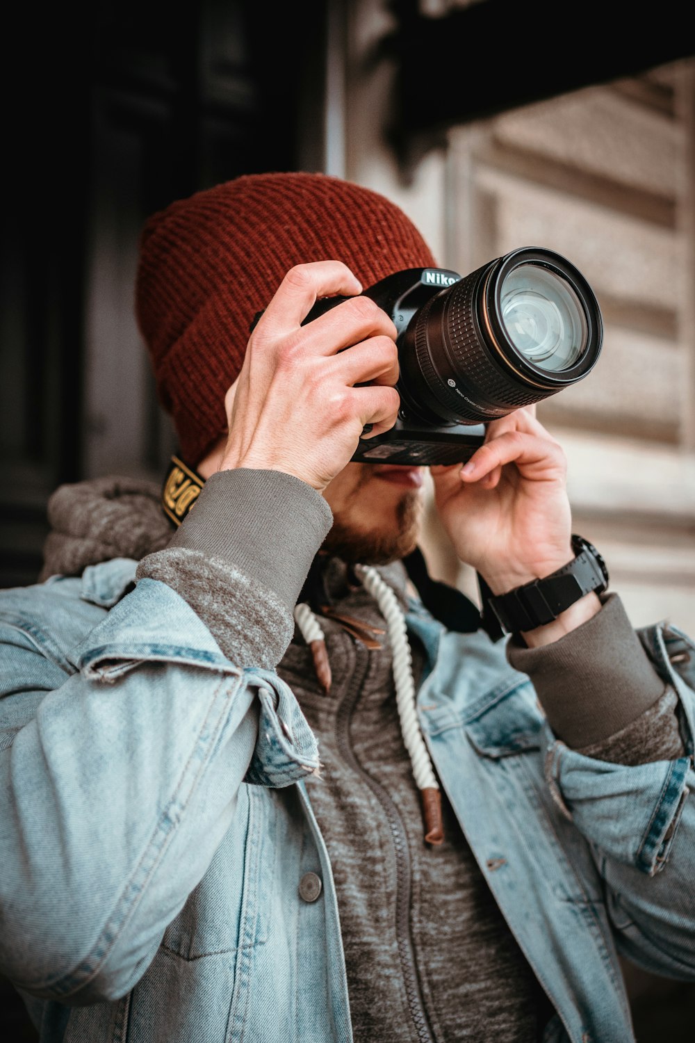 man taking picture during daytime