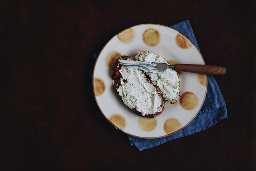 desert food on plate