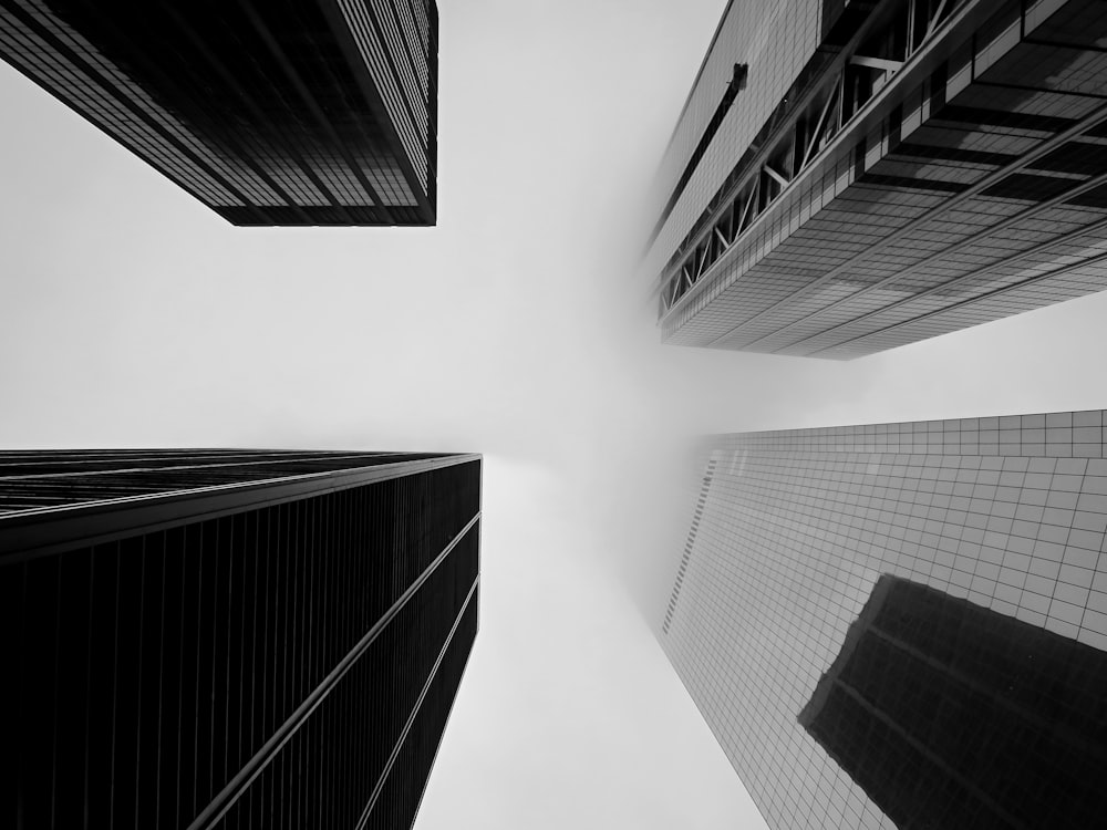 low-angle view of high-rise building