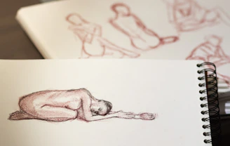 nude woman sketch drawing