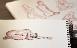 An illustrated preview page from a massage therapist themed coloring book showing a humorous burnout scene.