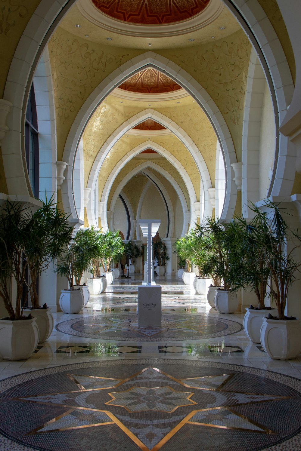 white and gray floor building interior