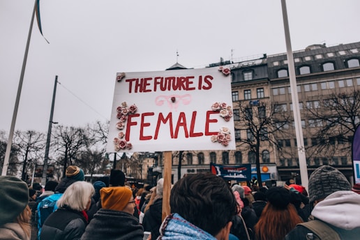 The Future if Female sign